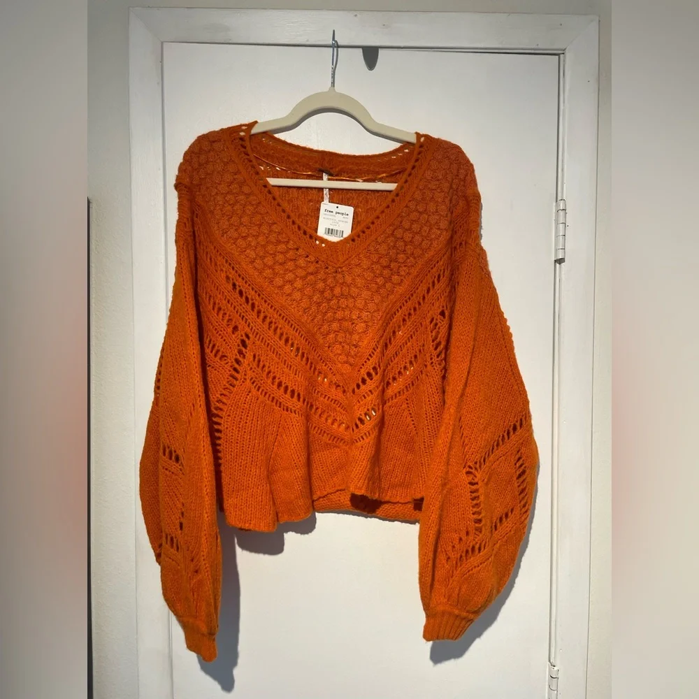 NWT! Free People Snowball Open Stitch Sweater - Picture 5 of 11